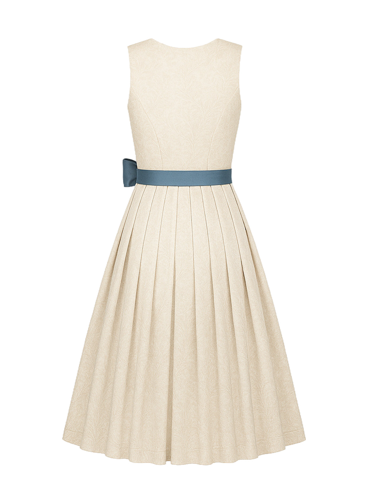 Beige Dirndl mit Gerader Ausschnitt - ROSALIE