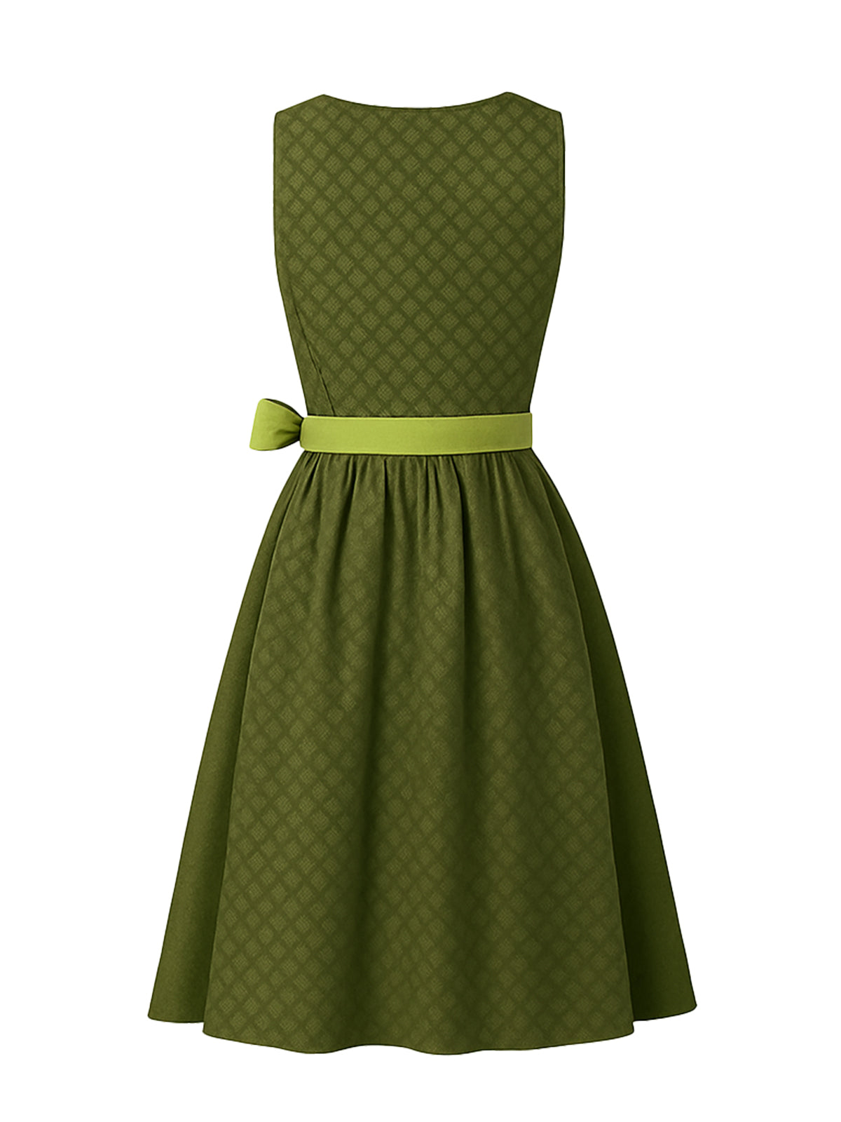 Grün Dirndl mit Gerader Ausschnitt - MELINA