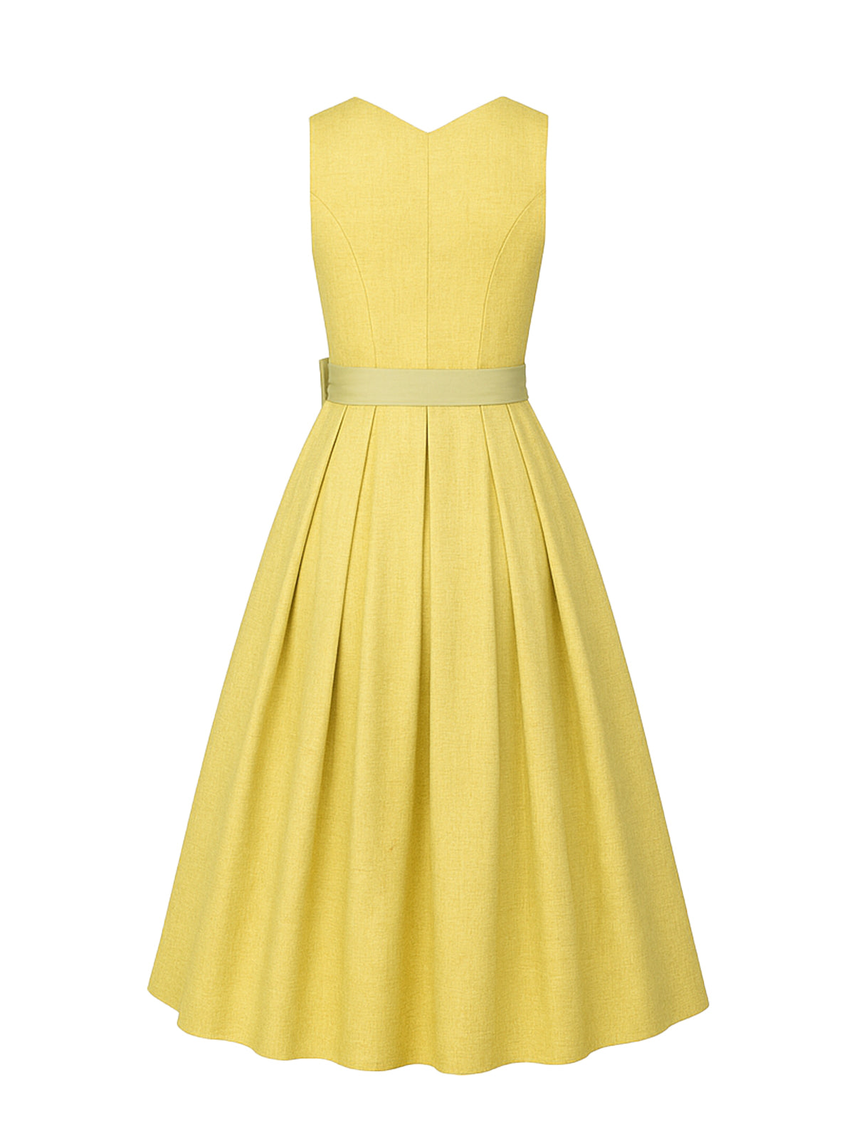 Gelb Dirndl mit Herz-Ausschnitt - ANDREA