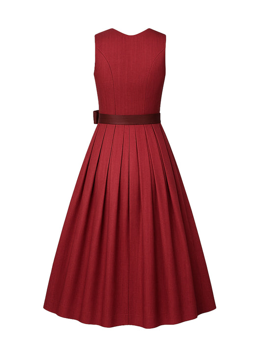 Rot Dirndl mit Herz-Ausschnitt - TANJA