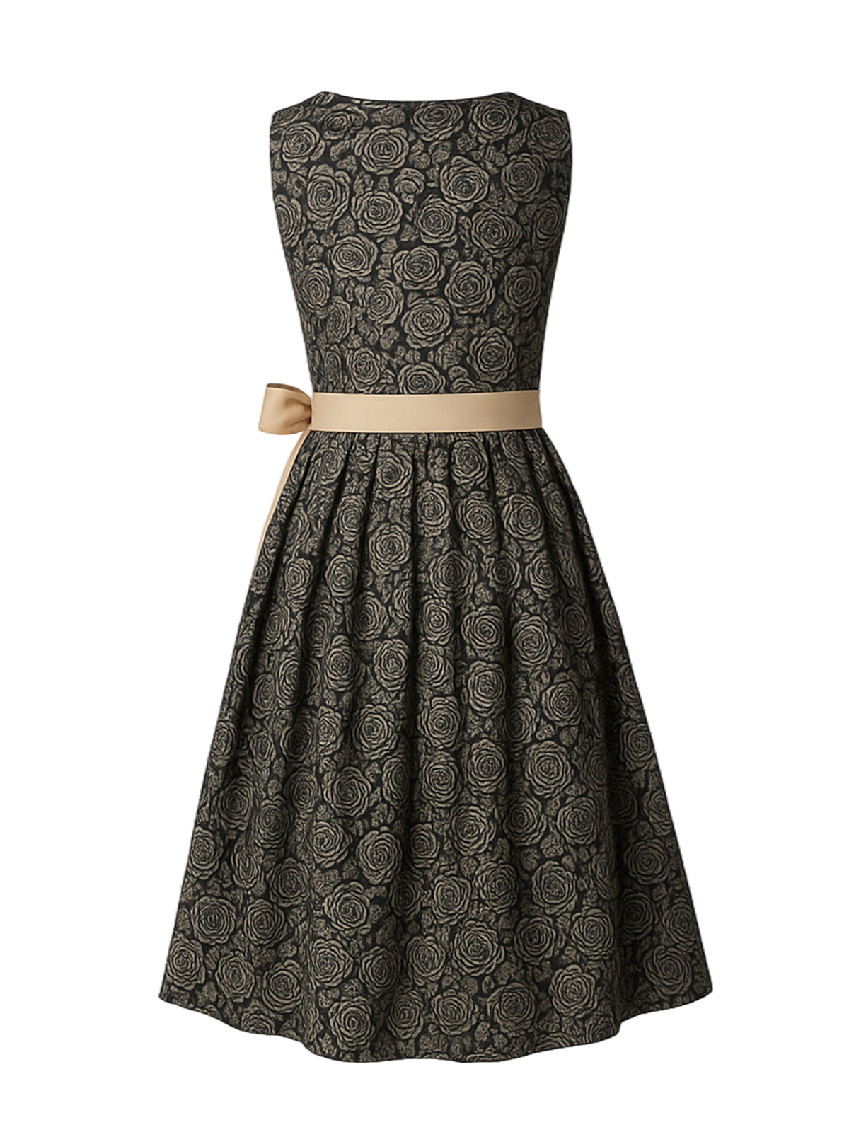 Schwarz Dirndl mit Gerader Ausschnitt - JASMIN