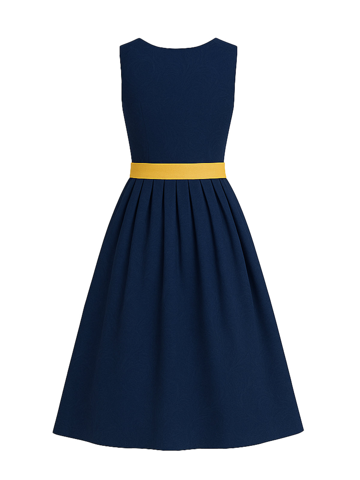 Blau Dirndl mit Gerader Ausschnitt - NADINE