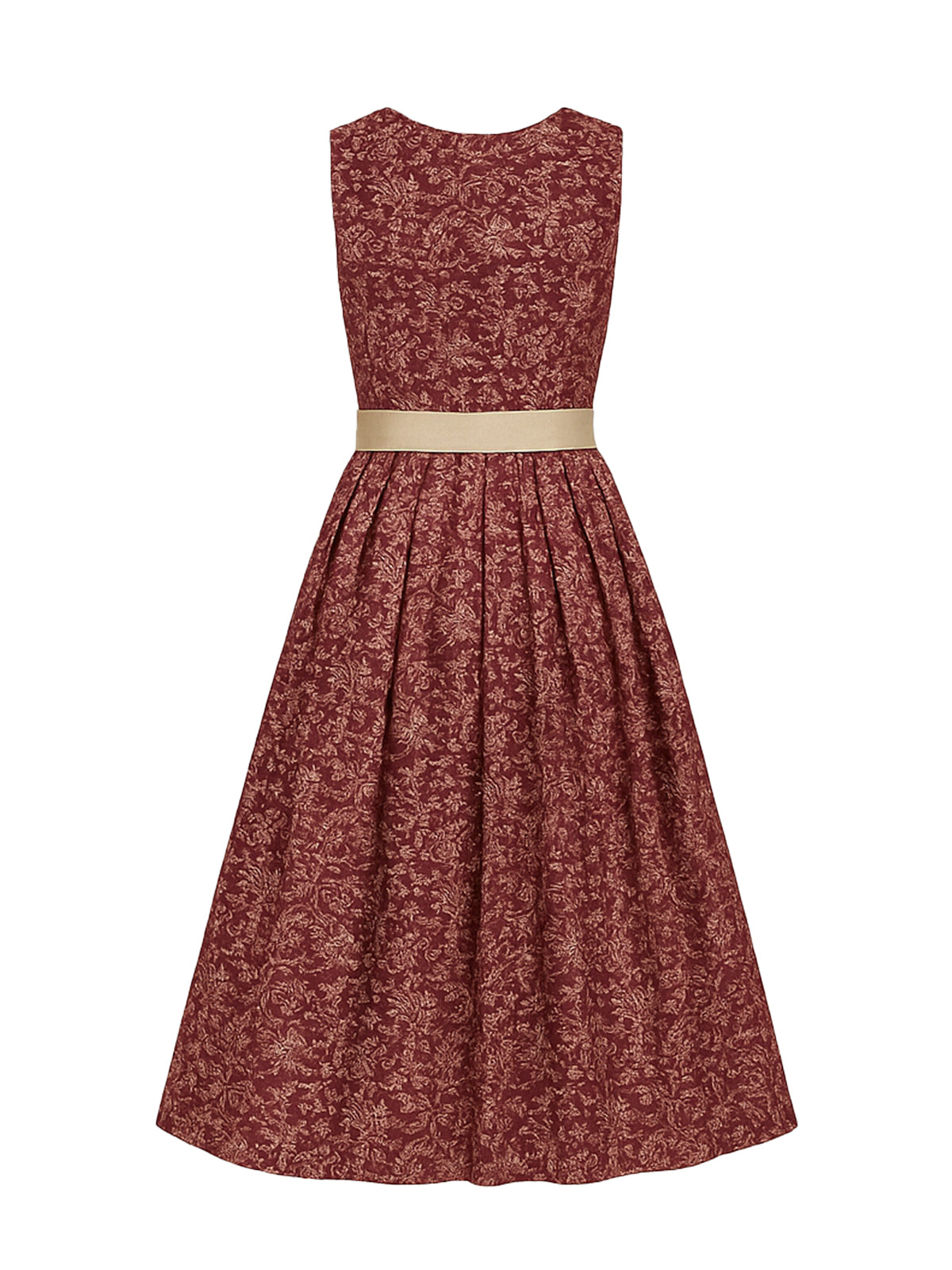 Rot Dirndl mit Gerader Ausschnitt - NICOLE