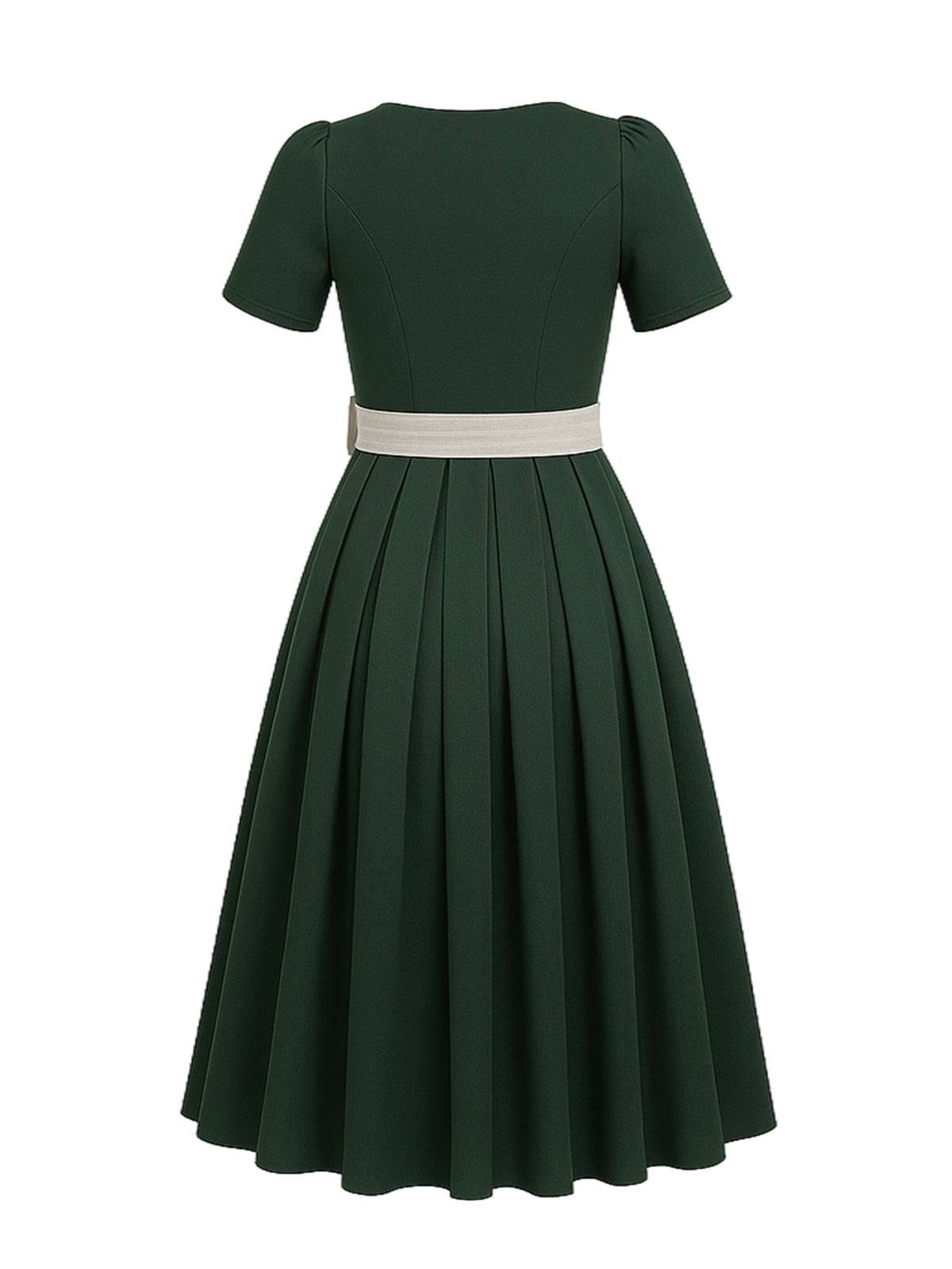 Grün Dirndl mit Gerader Ausschnitt - ELISABETH