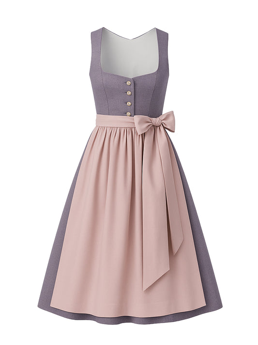 Lila Dirndl mit Herz-Ausschnitt - SONJA