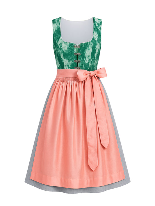 Grün Dirndl mit Herz-Ausschnitt - ISOLDE